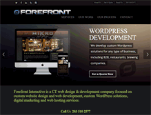 Tablet Screenshot of forefrontinteractive.com